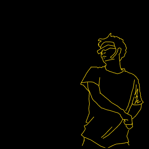 Animated sword character